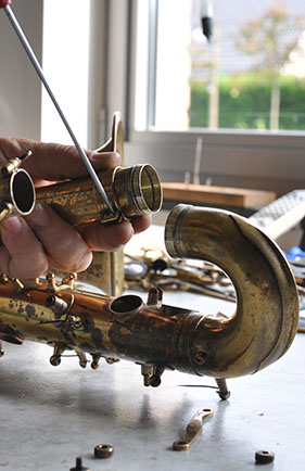 Reparatie saxofoon